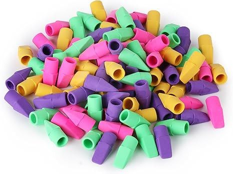 Mr. Pen Pencil Top Erasers, Cap Erasers, 120 Pack | Amazon (US)