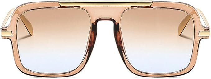 Retro Square Sunglasses for Womens Mens Vintage Oversized Pilot Sun Glasses 70s 80s 90s Shades | Amazon (US)