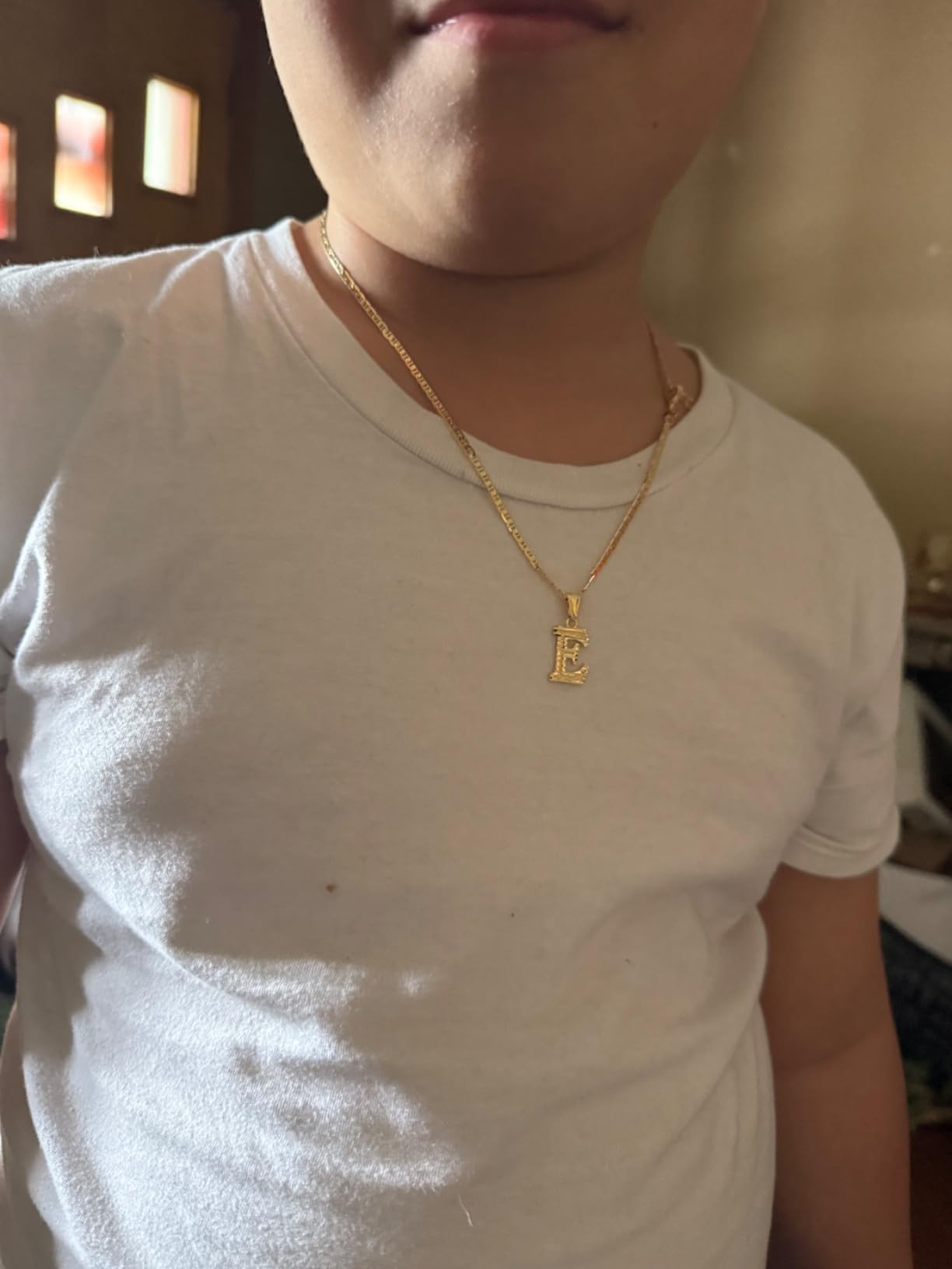 Barzel 18K Gold Plated Initial Necklace with Diamond Cut Initial,18" Chain with 2" Extension, Wat... | Amazon (US)