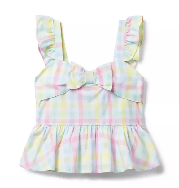 Gingham Peplum Top | Janie and Jack