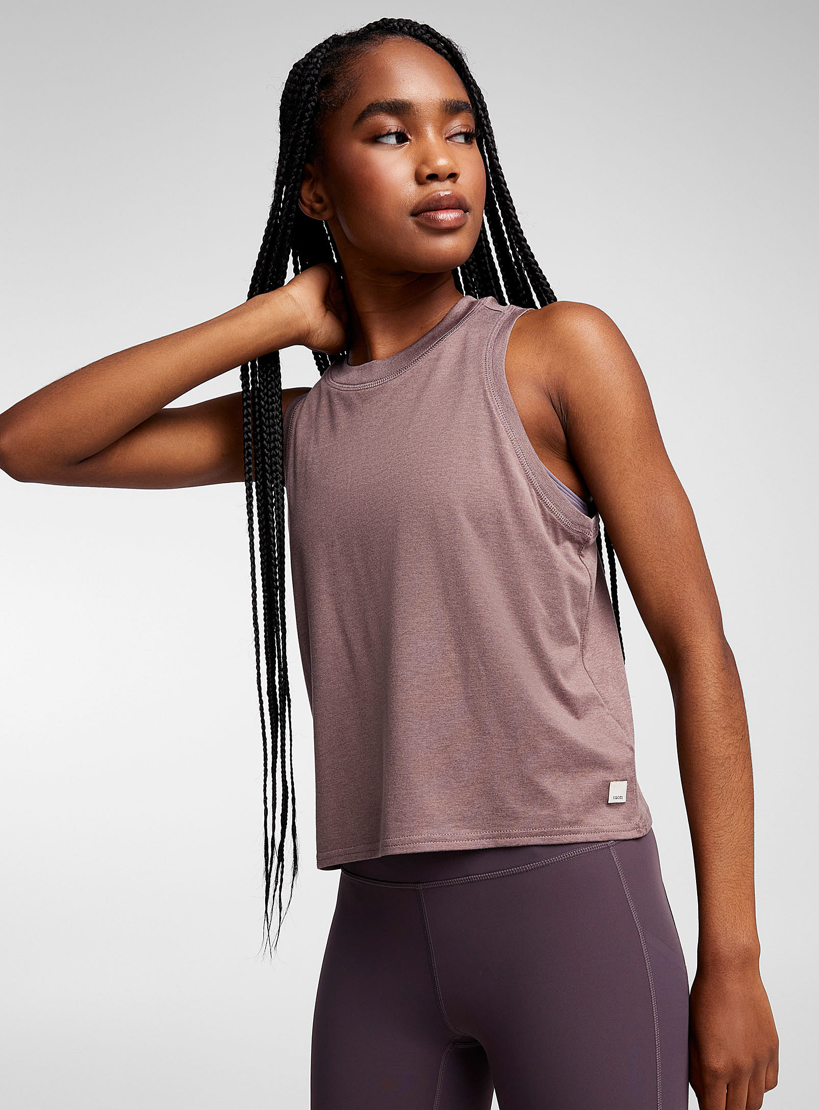 Vuori - Energy cropped cami (Women, Crimson, X-SMALL) | Simons