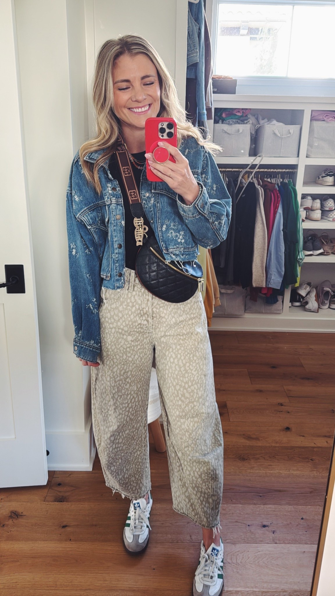 Wearing a 4 in the jeans. Sized down a full size in the sneakers. 

#LTKFindsUnder100 #LTKFindsUnder50