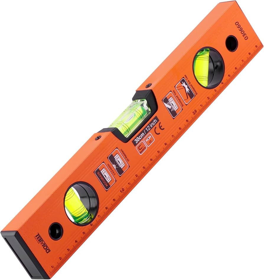 DOWELL 12 Inch Magnetic Spirit Level, Torpedo Level, Leveler Tool | Amazon (US)