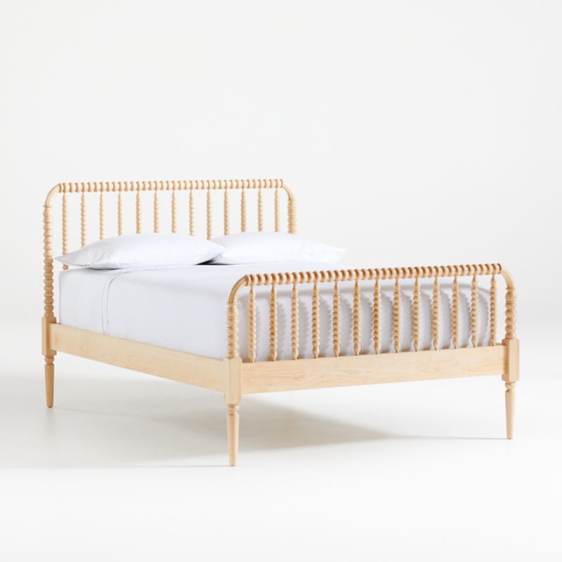Jenny Lind Maple Wood Spindle Full Kids Bed Frame + Reviews | Crate & Kids | Crate & Barrel