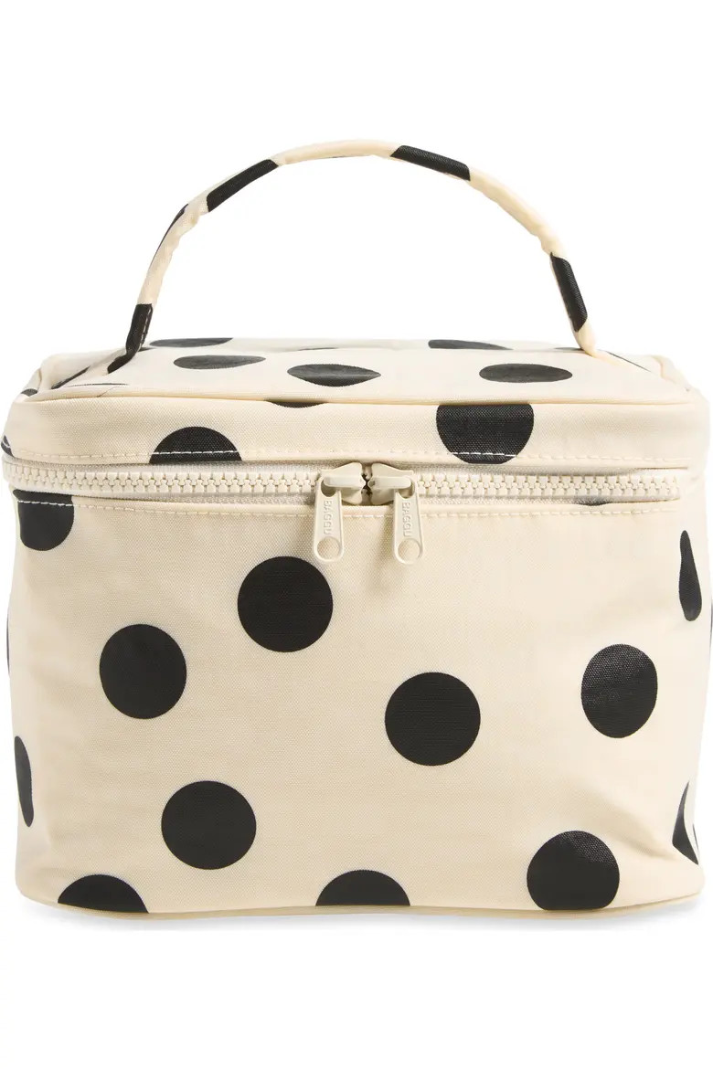 Baggu Large Cosmetic Case in Charcoal Ditsy Floral at Nordstrom | Nordstrom