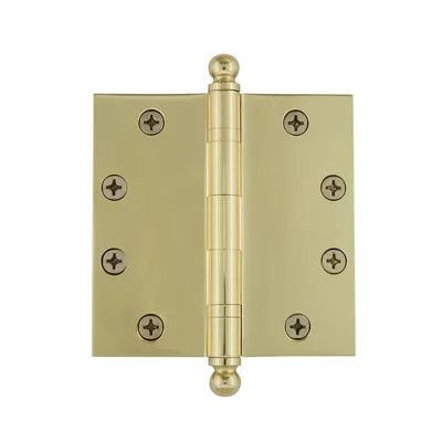 Nostalgic Warehouse 4.5" x 4.5" Ball Tip Heavy Duty Hinge with Square Corners | Wayfair Professional