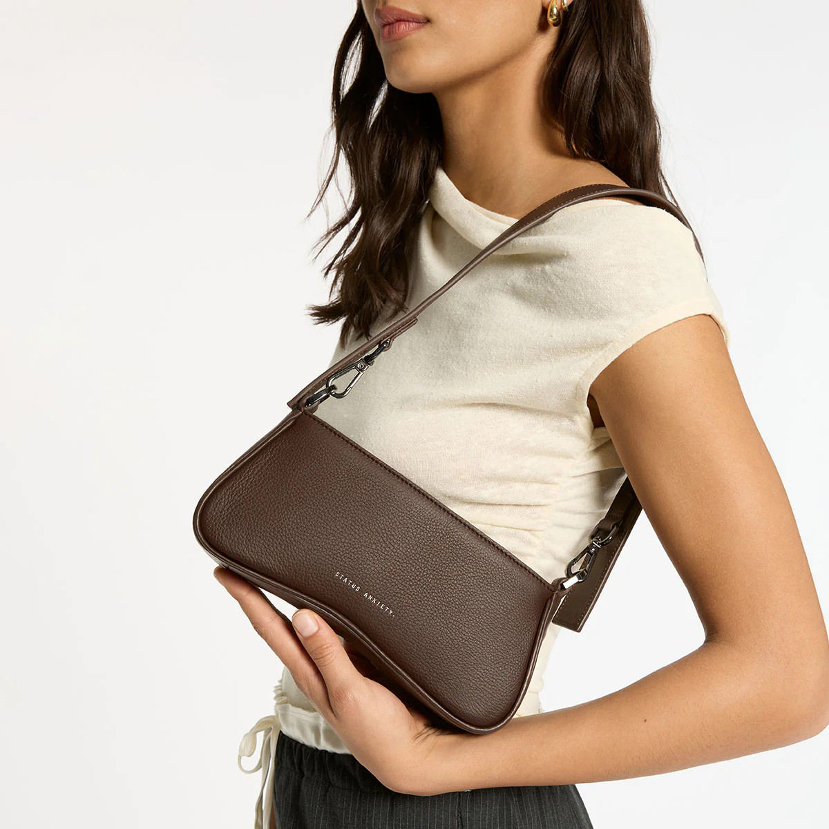 Polaris Women's Cocoa Leather Bag | Status Anxiety® | Status Anxiety 