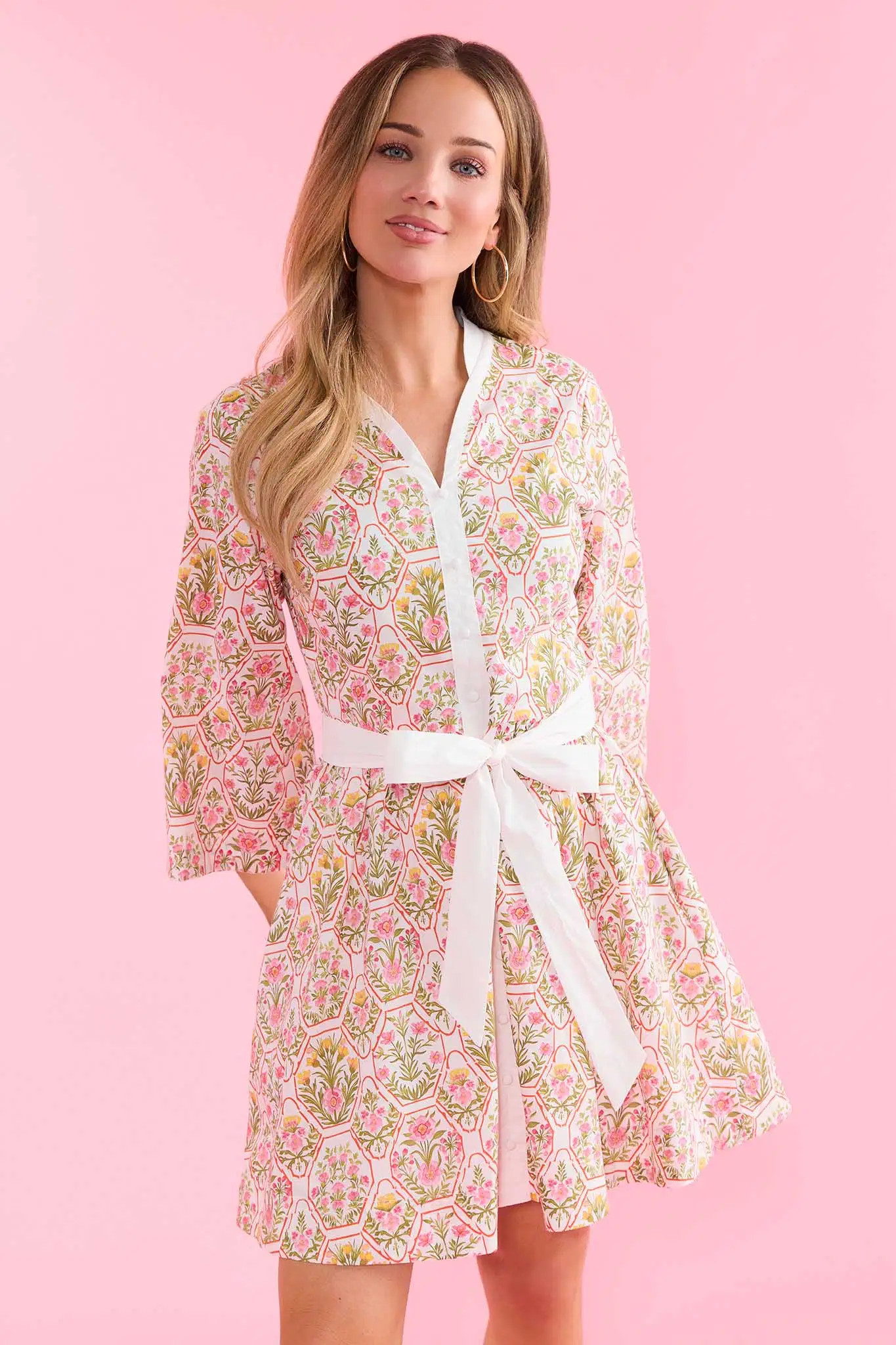 Cameron Multi Floral Short Dress | Avara