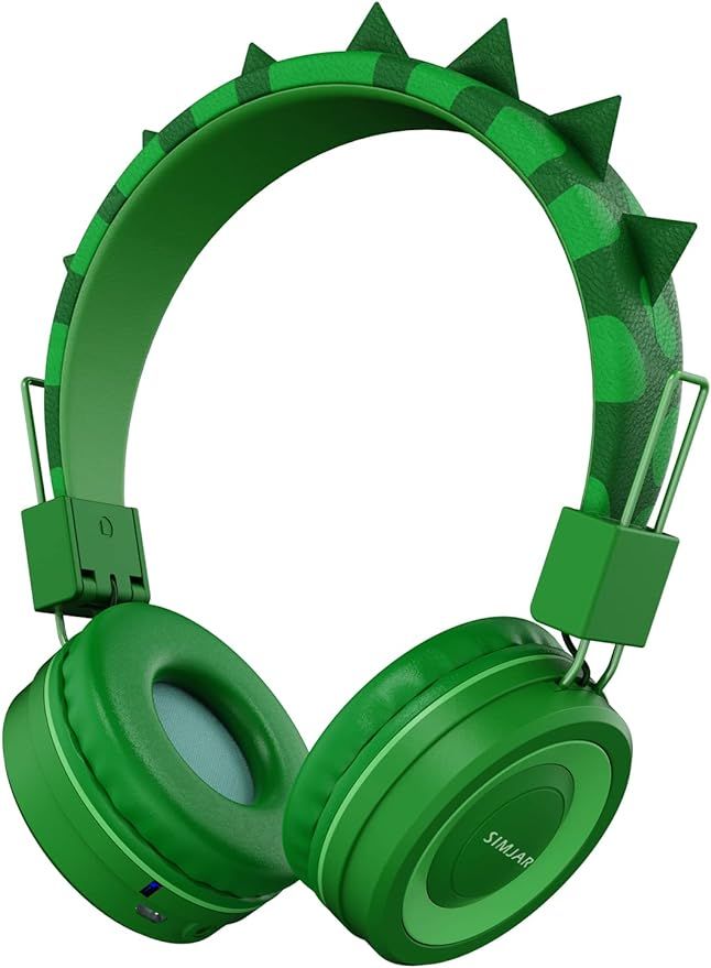 SIMJAR Kids Bluetooth Headphones with Microphone for School, Dinosaur Over-Ear Kids Wireless Head... | Amazon (US)