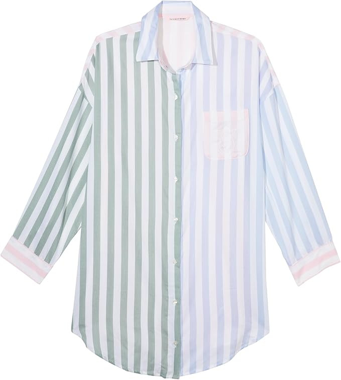 Victoria's Secret Cotton Modal Long Sleeve Button Down Sleep Shirt, Sleepwear for Women (XS-XXL) | Amazon (US)