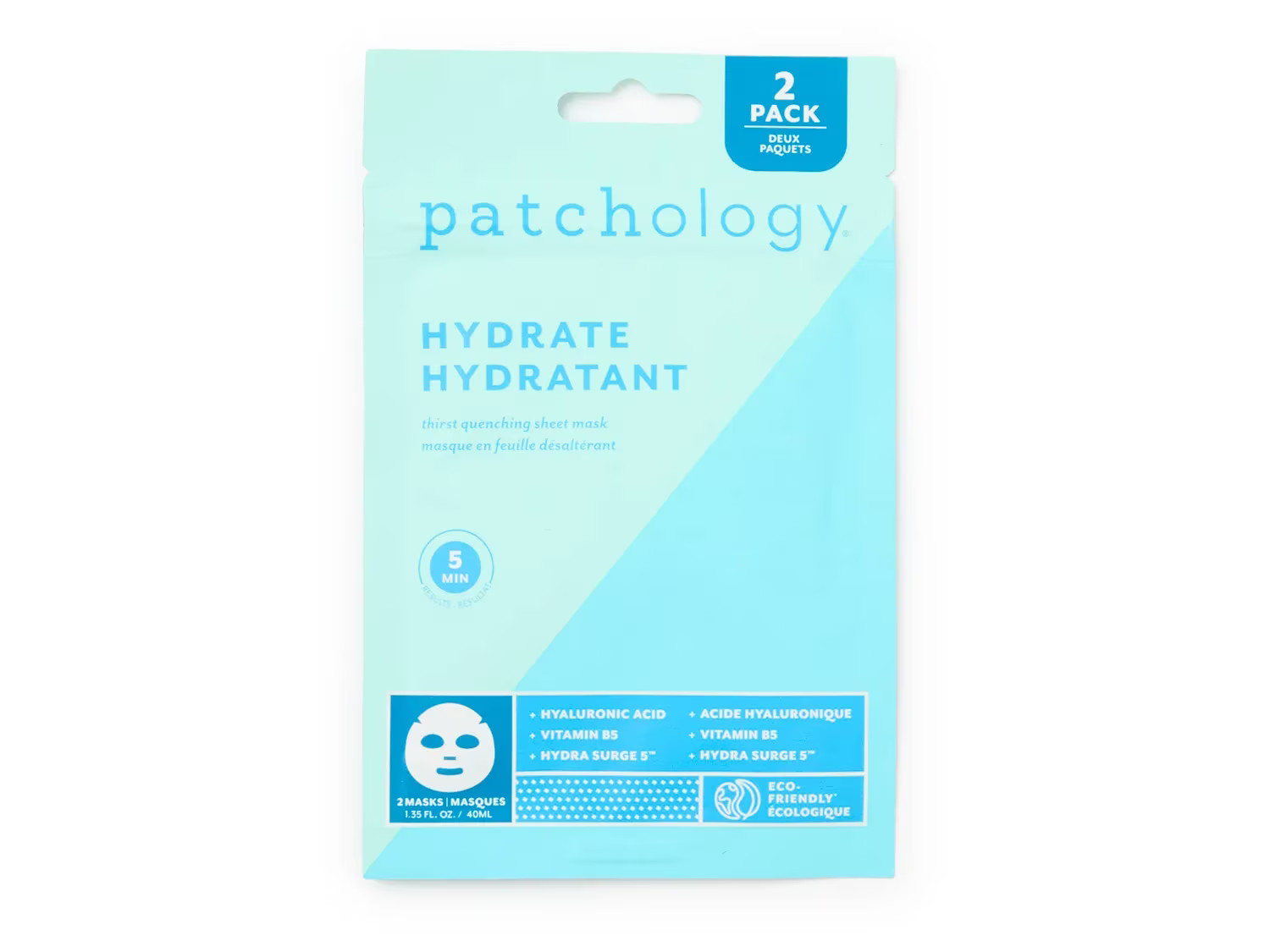 patchology Hydrate Face Mask 2 Pack | Women's | No Color | Size One Size | Beauty & Self Care | DSW