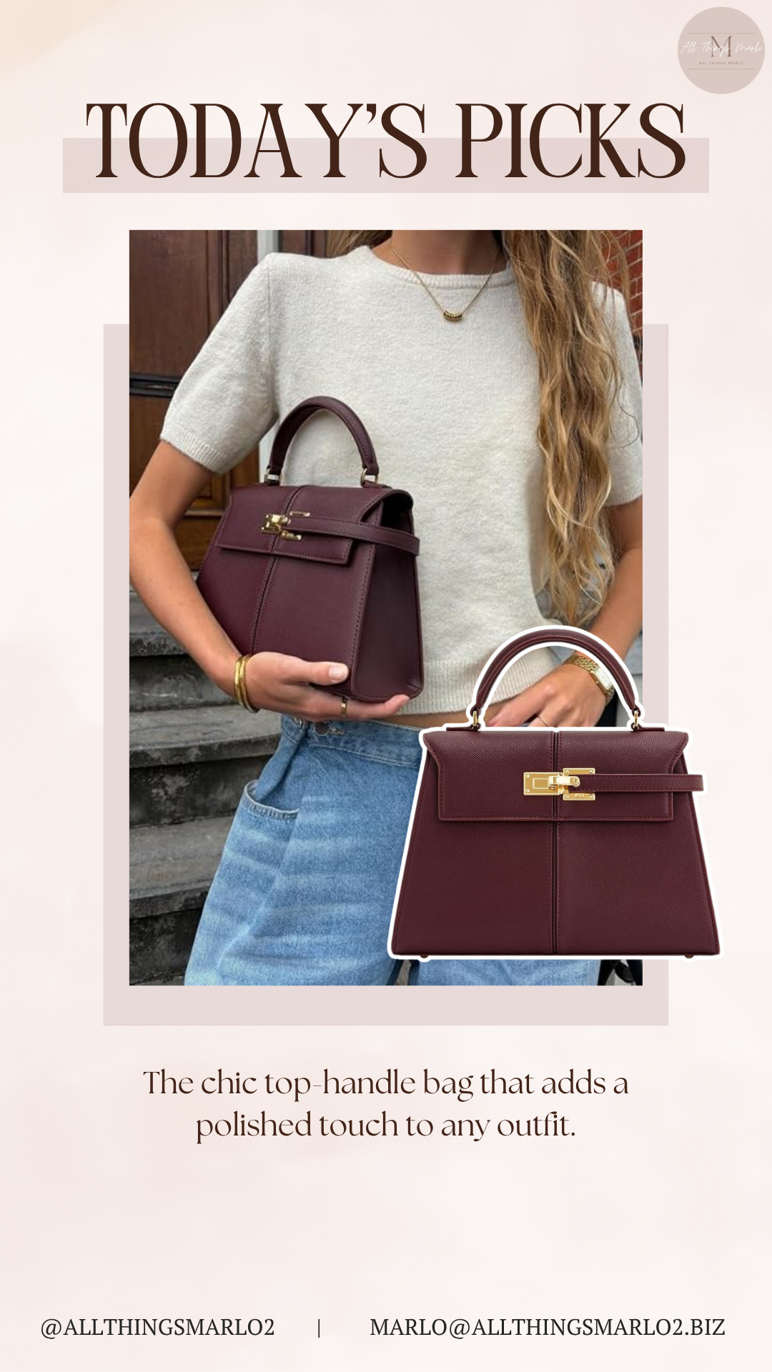 The chic top-handle bag that adds a polished touch to any outfit. 

 #LTKSeasonal #LTKWorkwear #LTKTravel