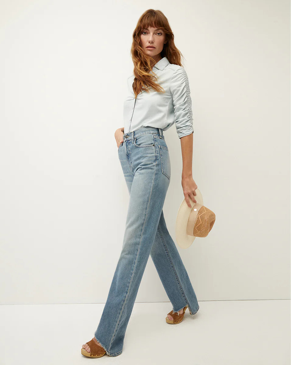 Dylan Straight-Leg Jean | Step Hem | Veronica Beard
