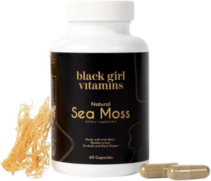 Black Girl Vitamins - Irish Sea Moss Capsules (500 mg) for Immune Support - Organic Sea Moss with... | Amazon (US)