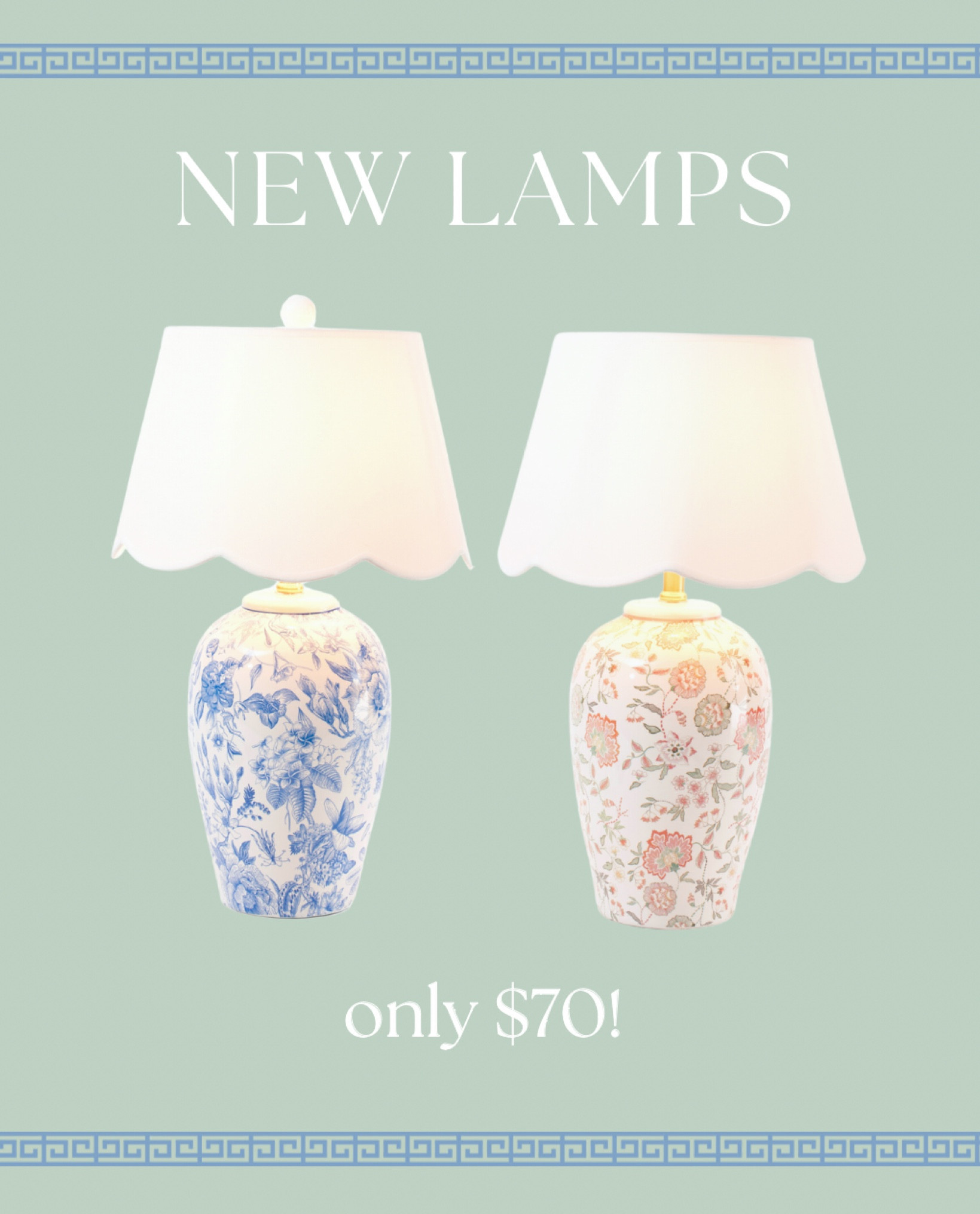 Floral lamps with scalloped shades for only $70!!!!🙌🏻

Home Decor, Grandmillennial, Table Lamp, Scalloped Lamp

#LTKhome