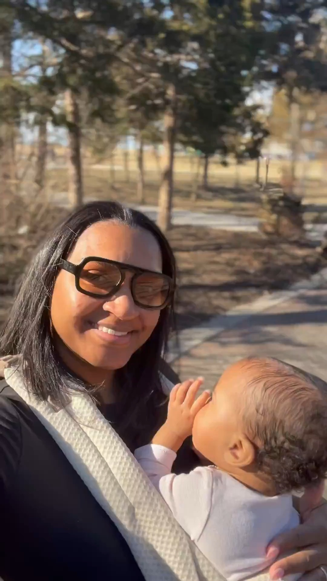 @ergobaby sent me their Omni Deluxe All-in-One Baby Carrier. The anytime, anywhere, ready-for-anything carrier. #Ergobaby_Partner  It made our latest walk cozy and comfortable. I really like that this carrier grows with baby from newborn to toddler.

How did you keep moving during postpartum? 

Use promo code MASSIVE15 for 15% off at Ergobaby.com! 

#LTKFamily #LTKBaby #LTKBump