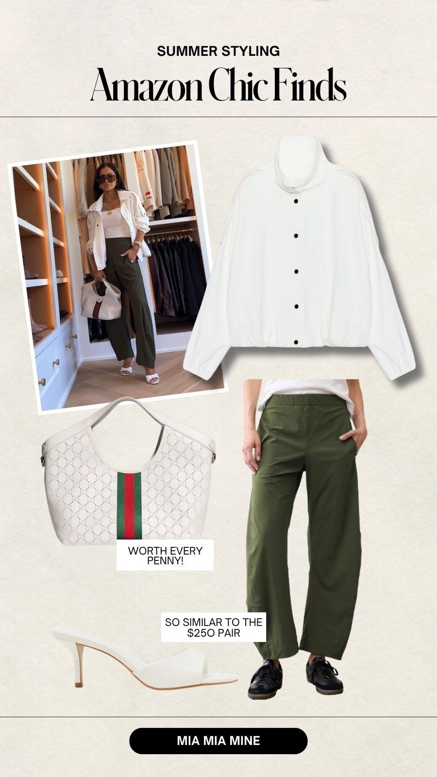 Amazon chic finds
Amazon barrel pants that look like the $250 pair
Zara white jacket
Gucci giglio bag
Steve Madden white heels

#LTKOver40 #LTKWorkwear #LTKootd