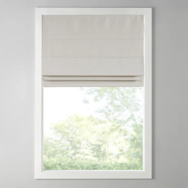 Galen Basketweave Cordless Room Darkening Roman Shade | Wayfair North America