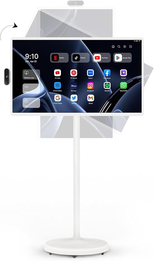 ApoloSign 32-Inch Portable Smart Screen 1080p Rotatable Monitor with Incell Touch Screen, Android... | Amazon (US)