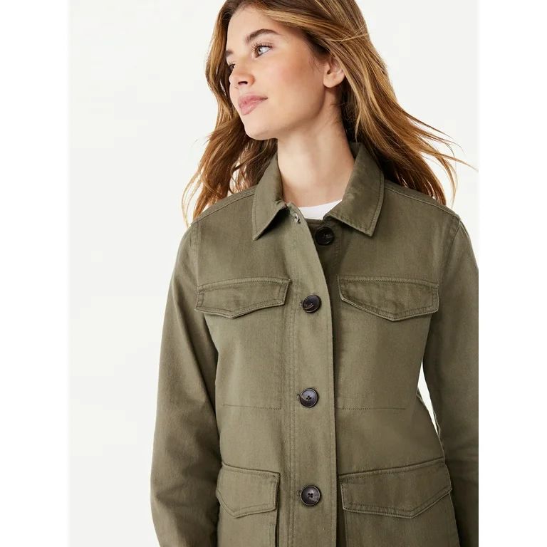 Free Assembly Women's Modern Utility Jacket | Walmart (US)