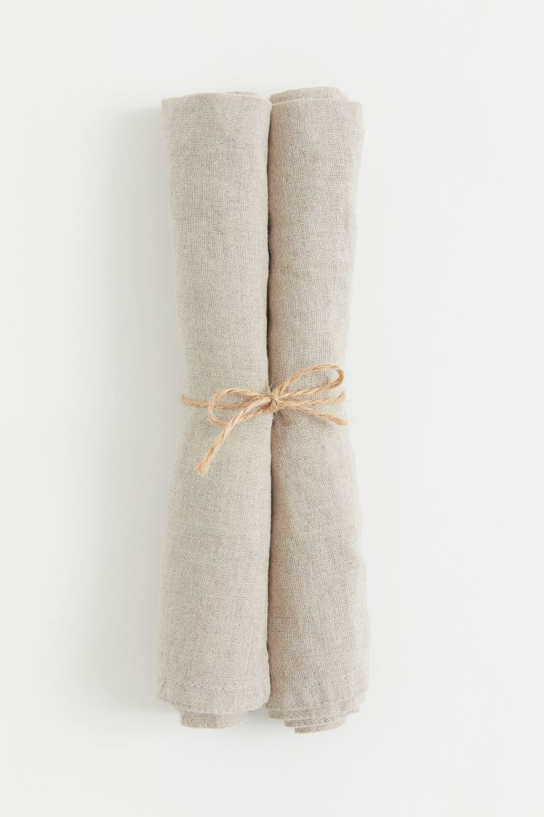 2-pack Linen Napkins | H&M (US + CA)