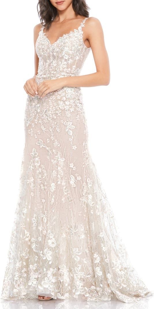 wedding dress Floral Strap Corset Gown | Nordstrom