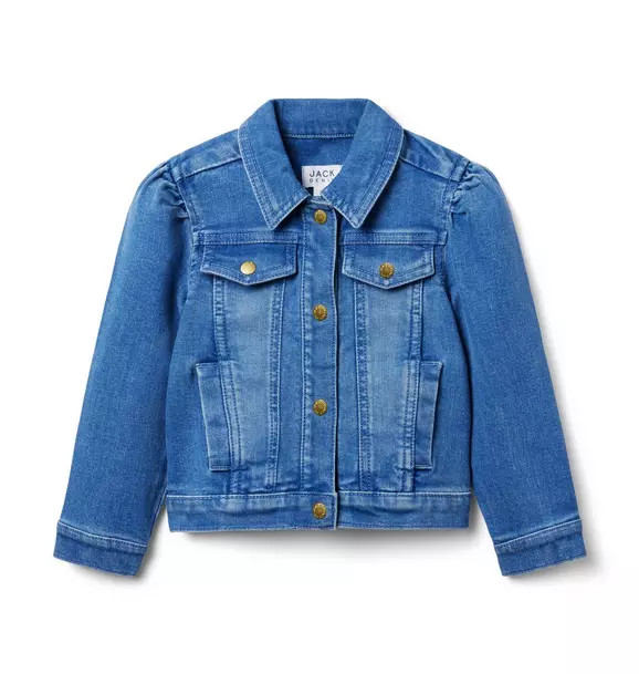 Denim Puff Sleeve Jacket | Janie and Jack