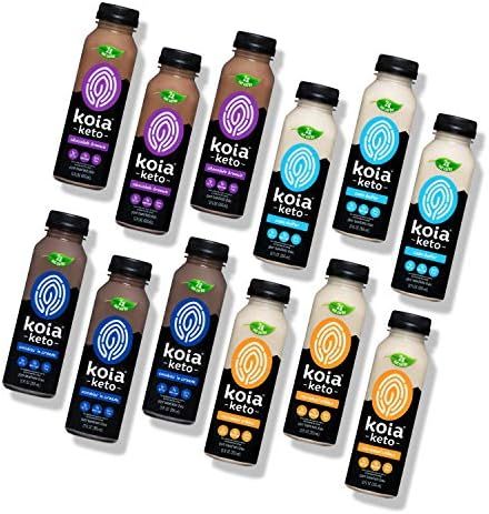 Koia Keto Variety 12-Pack - Ready To Drink Keto Plant Protein Shakes (12 oz) - Dairy Free, Gluten... | Amazon (US)