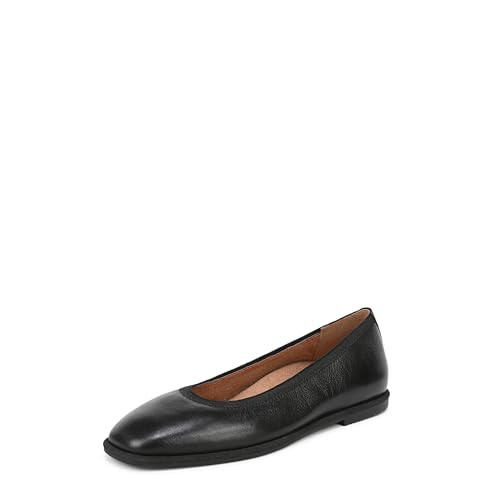 Vionic Women's Caroll 2.0 Ballet Flat Black Leather 6.5 M | Amazon (US)