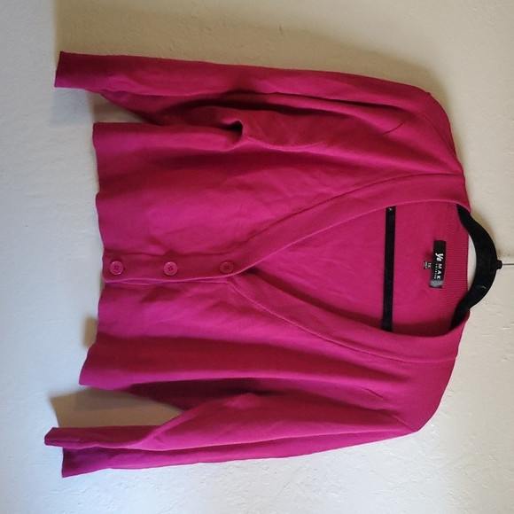 Cropped Hot Pink Cardigan | Poshmark