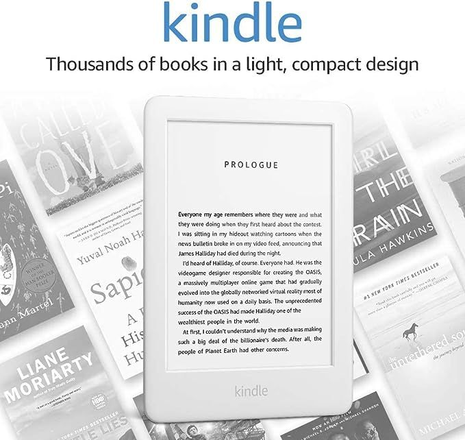 Kindle - With a Built-in Front Light - White - Ad-Supported | Amazon (US)