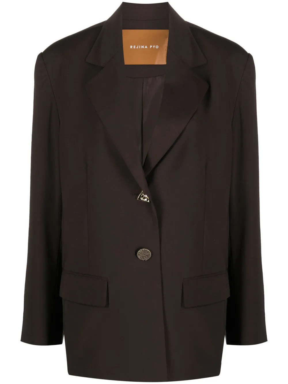 Karyn single-breasted wool blend blazer | Farfetch Global