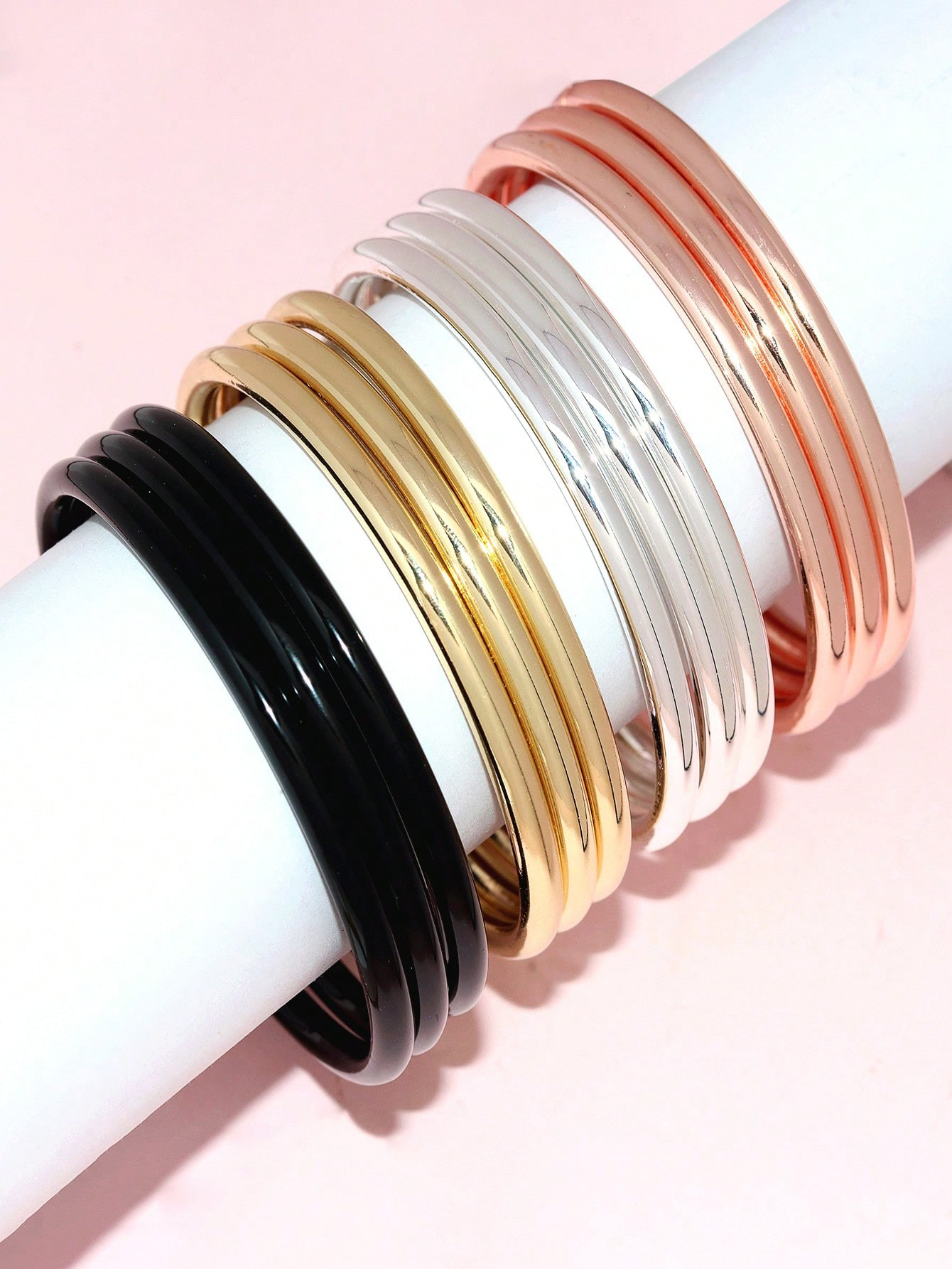 3pcs/Set Minimalist Bangle Bracelet Set For Women Bangle Jewelry | SHEIN USA | SHEIN