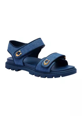 COACH Women's Brynn Sandals, Blue, 6.5M | Belk