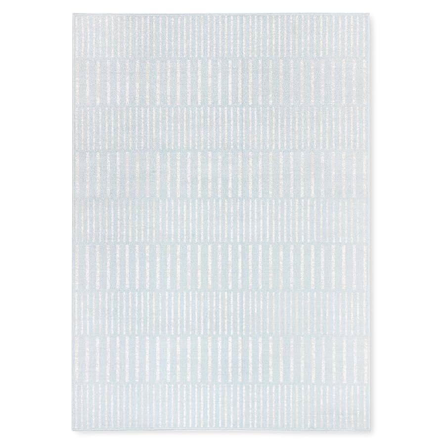 Tommy Bahama Poolside Offset Stripe Indoor Outdoor Area Rug, Stripe Modern Design, UV Fade Resist... | Amazon (US)