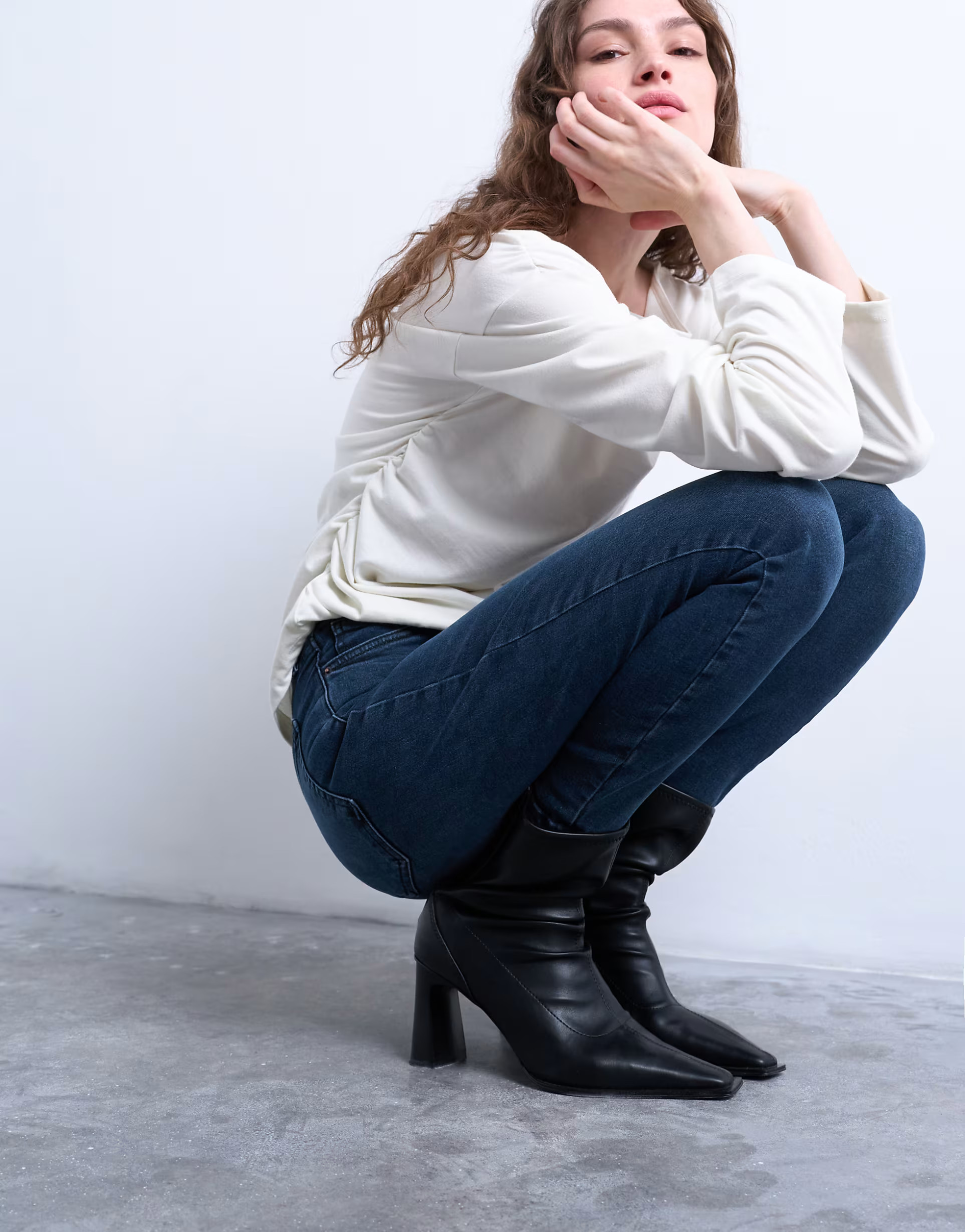 Topshop – Jamie – Jeans in Blauschwarz | ASOS (Global)