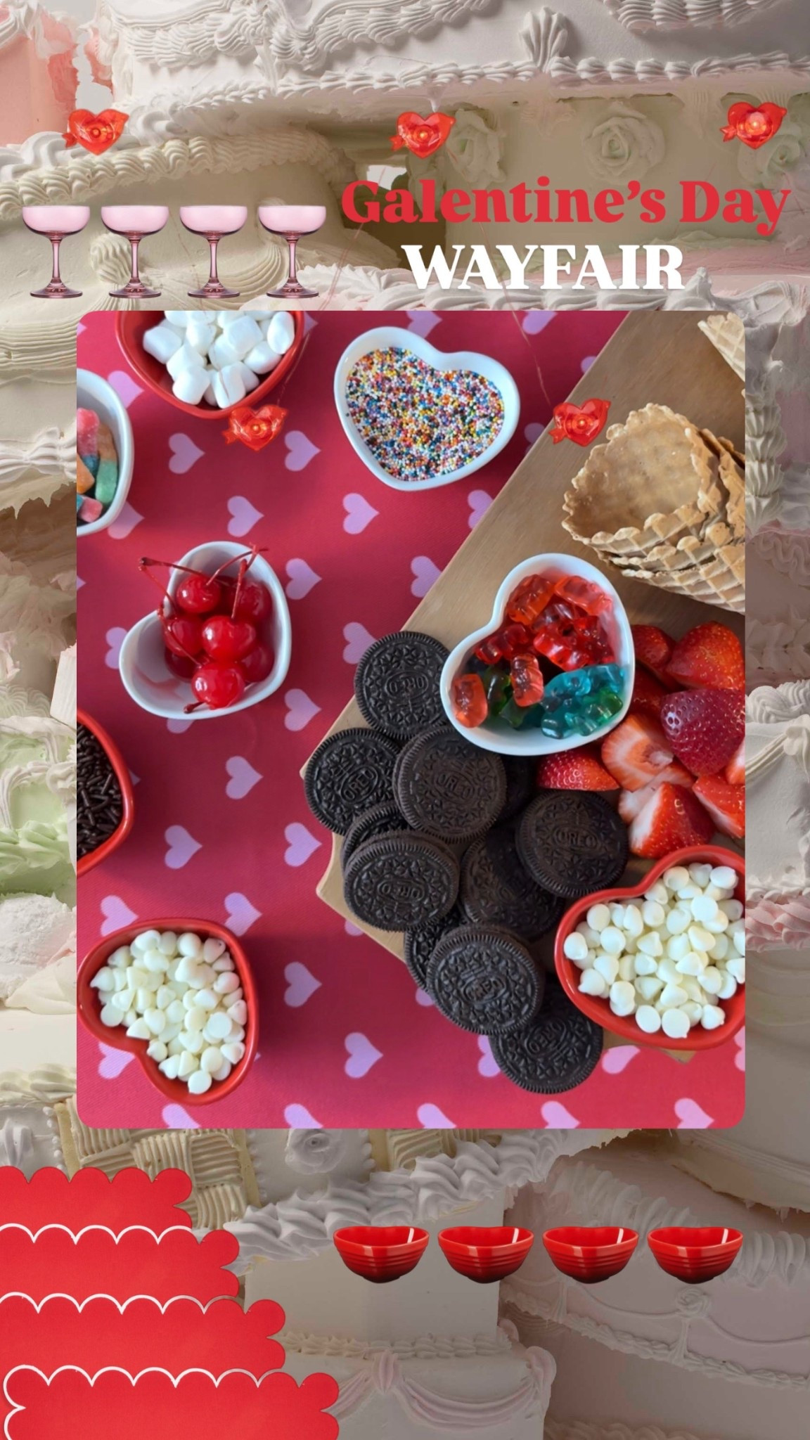 A little Galentine’s Day Ice Cream Party never hurt anyone 🍨💘 everything from @wayfair and linked in my LTK! #galentines #wayfairpartner #valentinesday #ad #wayfair 

#LTKValentine #LTKstorytime #LTKSeasonal