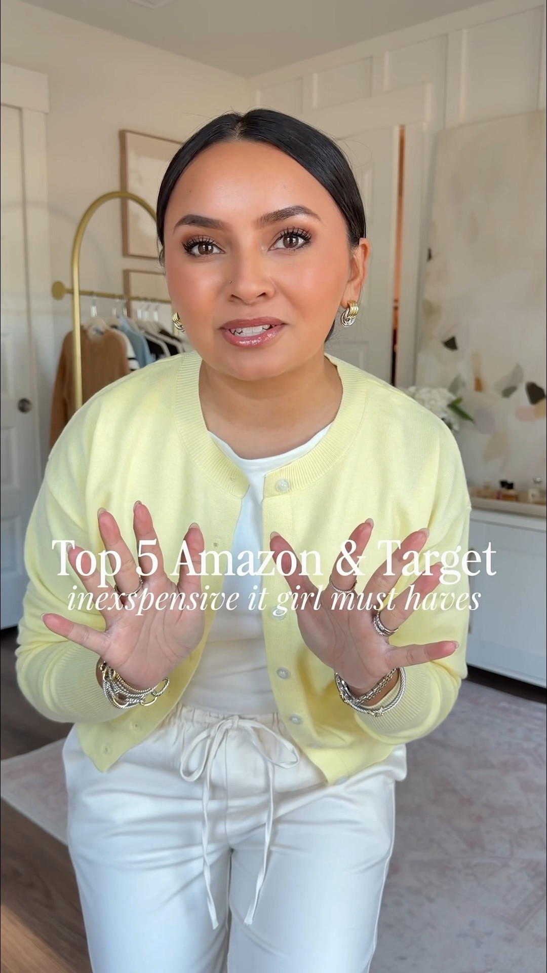 Amazon and Target finds!
For reference: I’m 5’0, 32b bra size, and 2/26 in bottoms, pear shaped. 
*Everything I share is unaltered! TTS means true to size. Between size 5-6.5 in shoes

Yellow cardigan size small TTS
Tank size xs TTS
Cream pants size xs short TTS
Brown sandals are from Hermes - similar linked, I have the similar ones and they are very comfortable!

Clear heels size 5 TTS

Activewear dress size xs TTS
Sneakers size 6.5 TTS


#LTKPetite #LTKootd #LTKgrwm