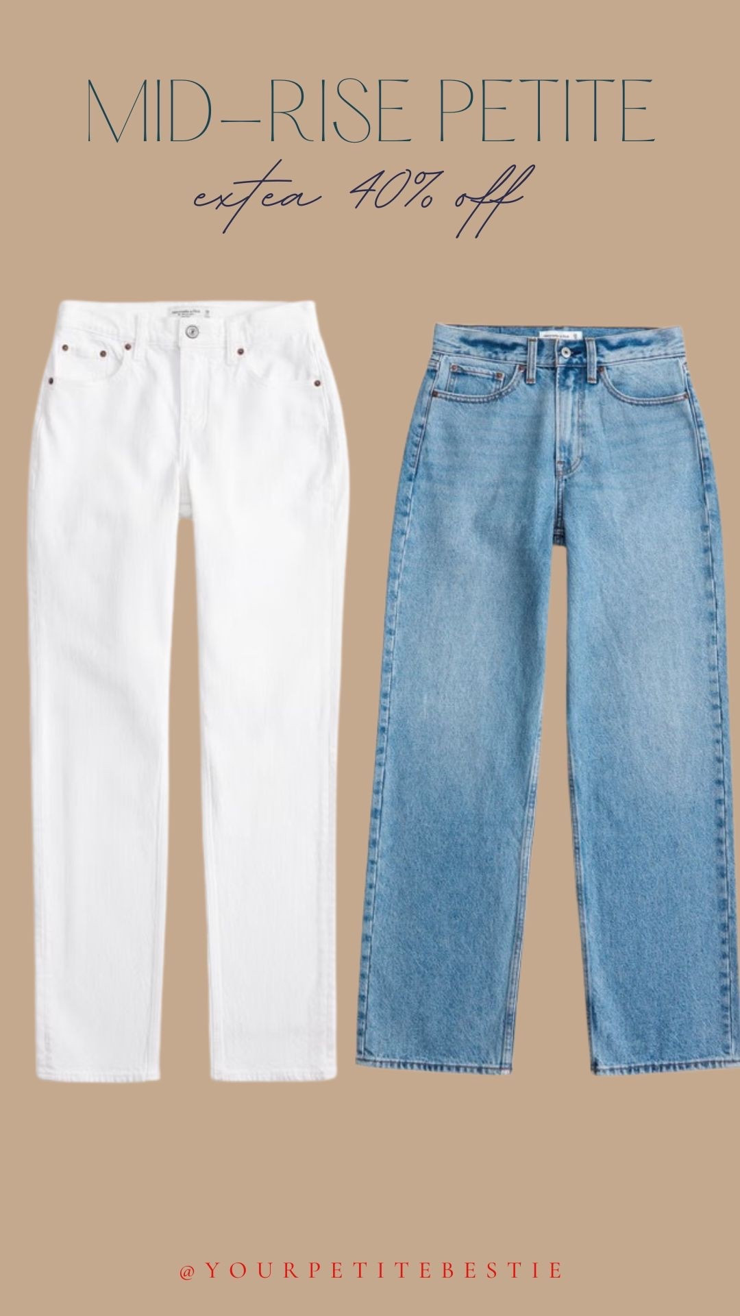 Mid rise petite jeans on major sale!!!

#LTKootd #LTKPetite #LTKSaleAlert