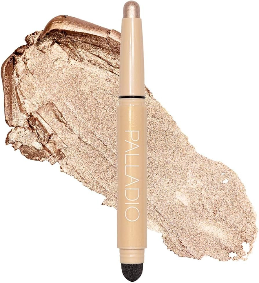 Palladio Waterproof Eyeshadow Stick with Blending Sponge, Long Lasting & Effortless Application, ... | Amazon (US)