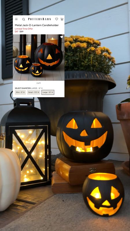 Pottery Barn Jack-o-lanterns LOOK-A-LIKE for under $10 

#LTKHalloween