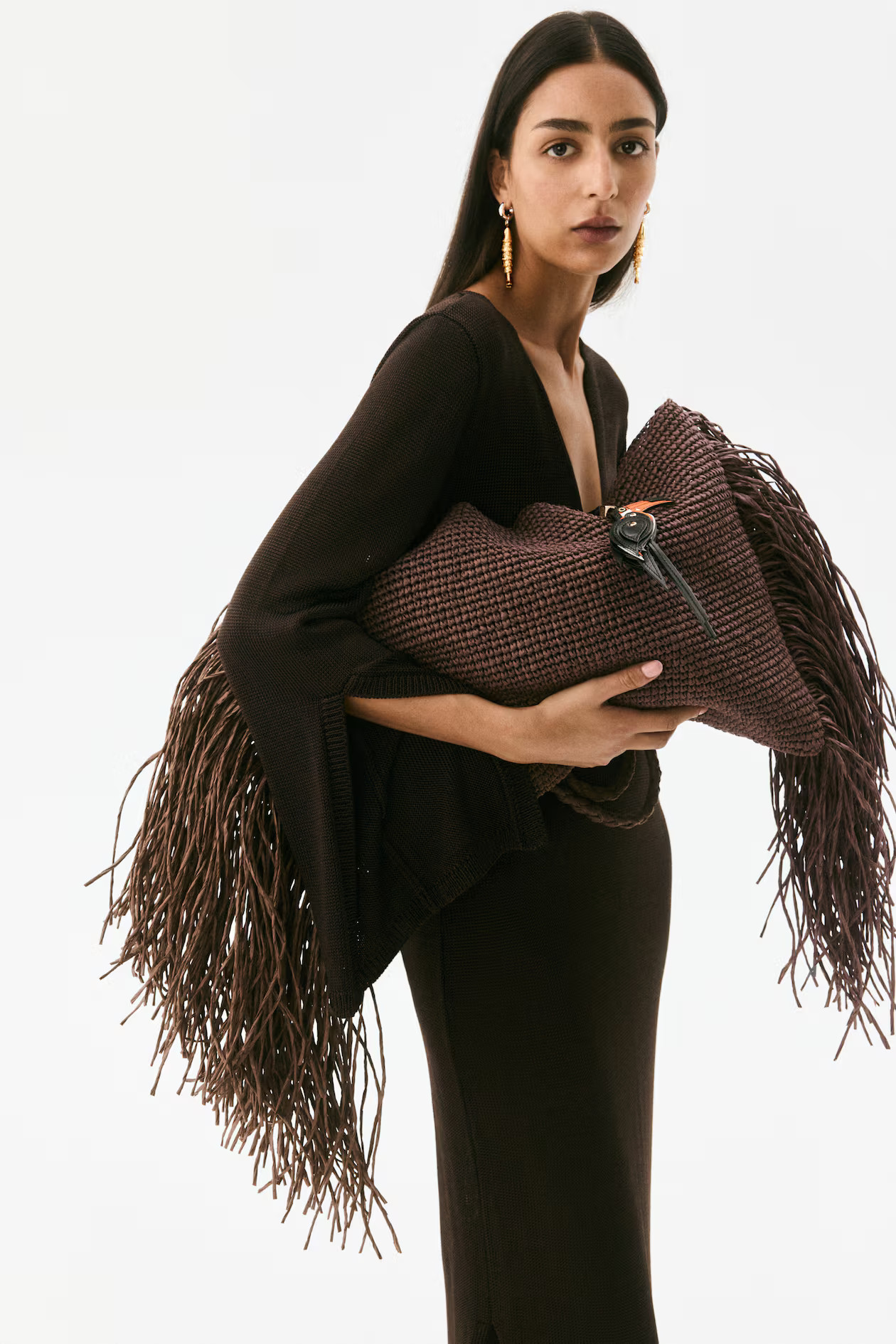Straw Bag with Fringe | H&M (US + CA)