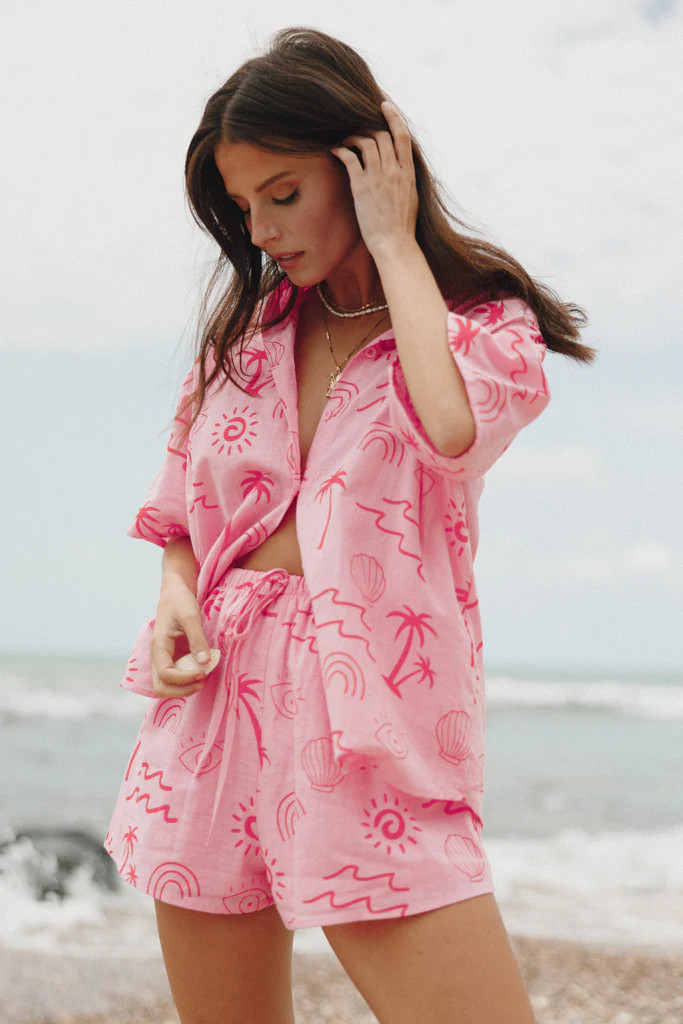 Tally Short Set - Pink Red | Petal & Pup (AU)