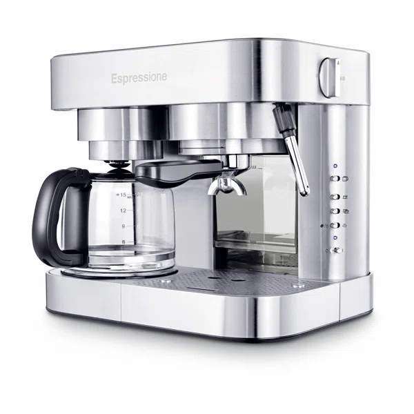 Espressione Stainless Steel Combination Coffee & Espresso Maker | Wayfair North America