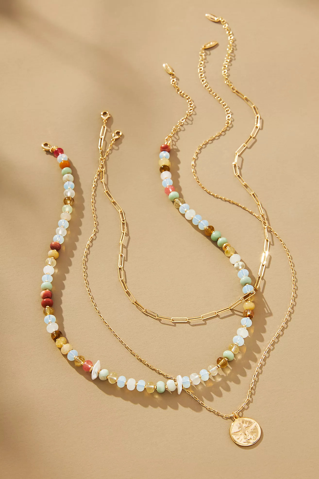 Shades of Sea Triple-Layer Necklace | Anthropologie (US)