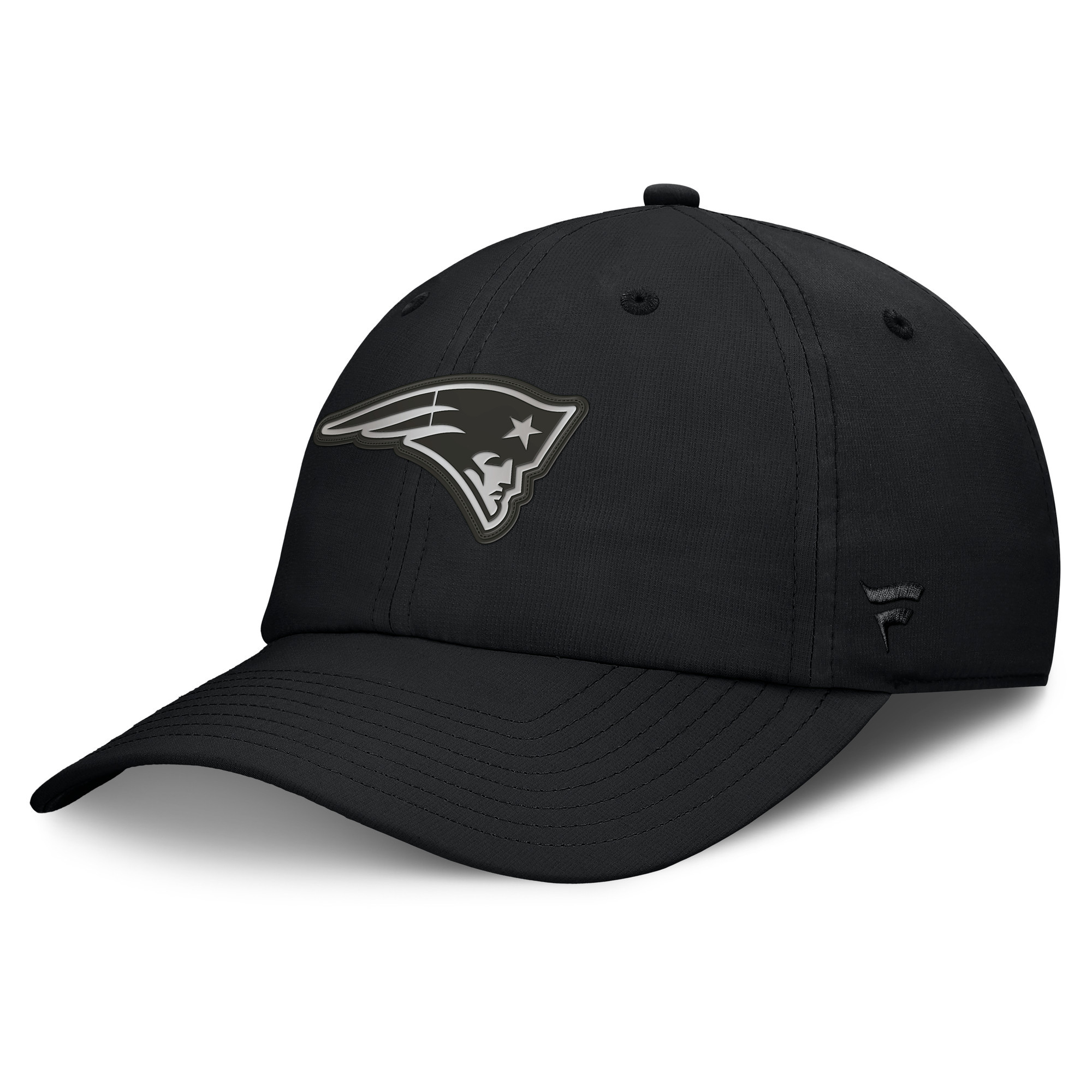 Men's Fanatics Black New England Patriots Belated Ripstop Adjustable Hat | Fanatics