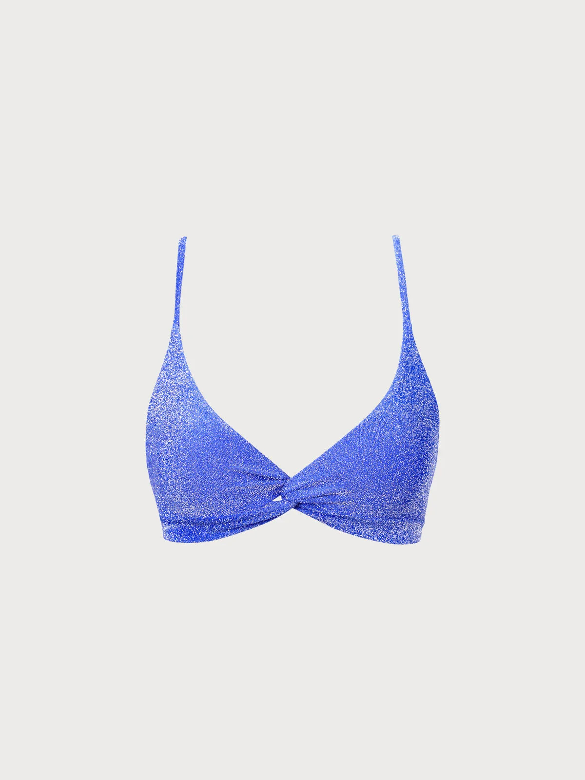 Lurex Twist Backless Bikini Top & Reviews - Navy - Sustainable Bikinis | BERLOOK | BERLOOK