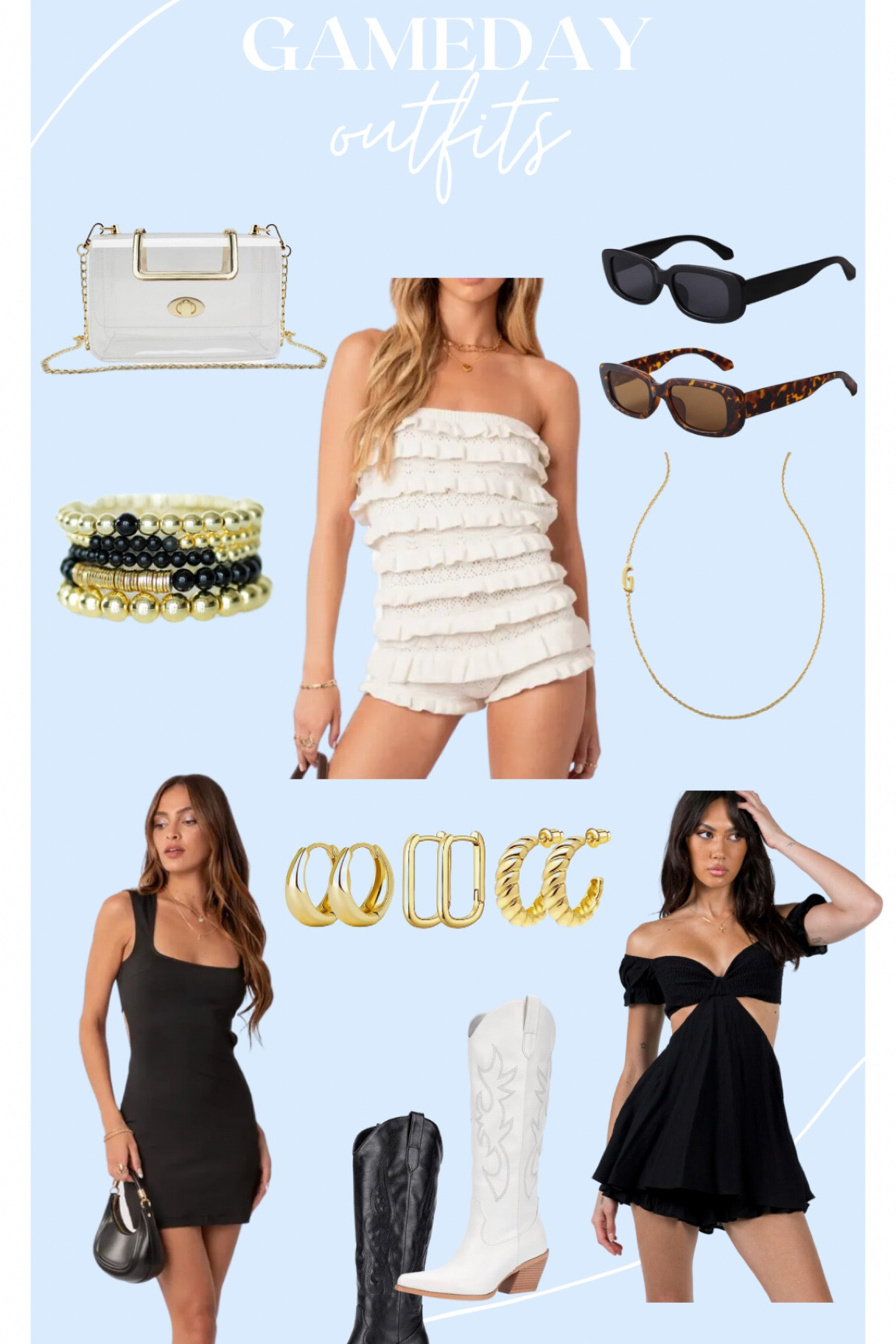 Gameday outfits!🤍✨ Perfect options for the game and tailgating. Love these amazon boots as well, they are on sale now too!🙌🏼

#LTKSale #LTKstyletip #LTKSeasonal