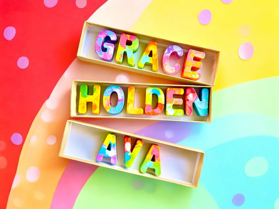 Personalized NAME Crayons - Christmas Gift Ideas for Friends - Personalized Kids Stocking Stuffer... | Etsy (US)