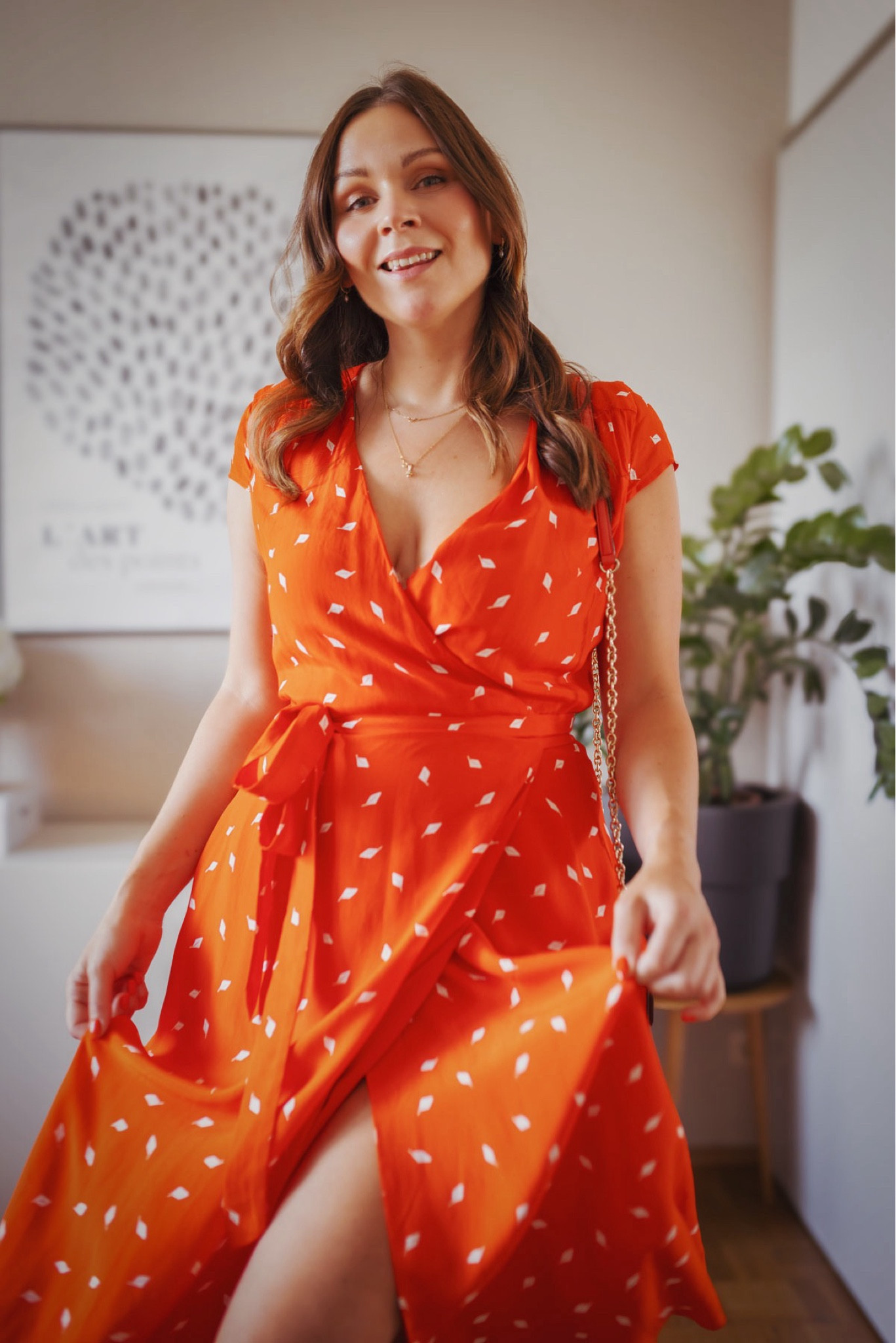 Midi summer dress in orange #ootd #summeroutfit

#LTKeurope #LTKdeutschland #LTKsummer